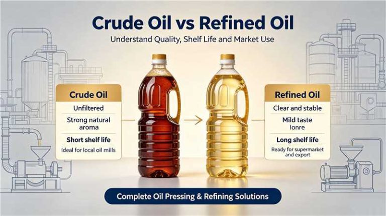 Aceite crudo vs. aceite refinado ¿Cuál es la diferencia y cuál necesita?