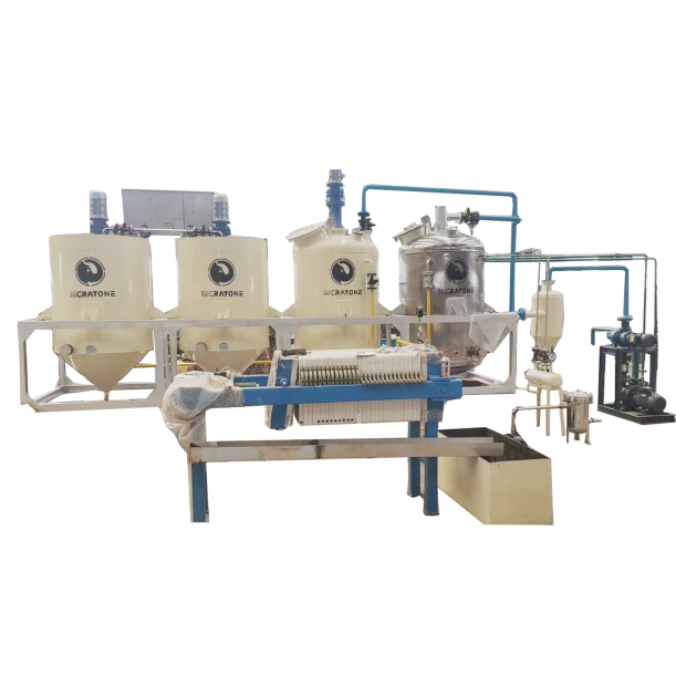 Equipo de refinación de aceite completo
