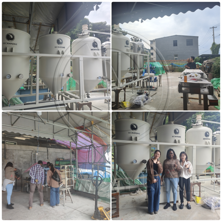 Clientes de Benin visitan la fábrica: 2 toneladas de refinación completa