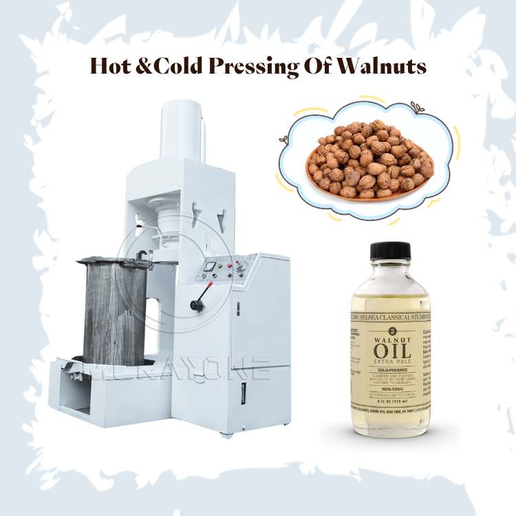 Prensado en frío y en caliente de nueces