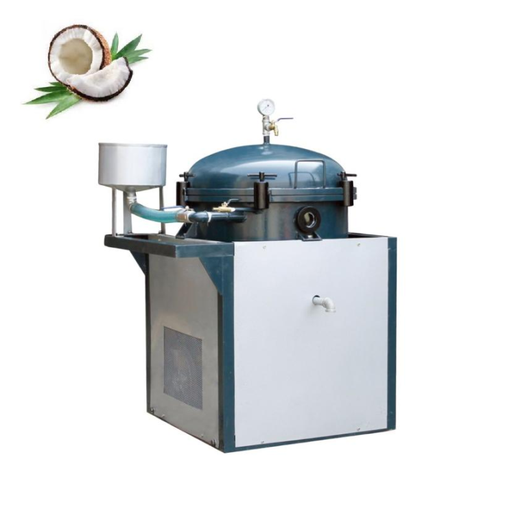 Potente máquina filtrante de aceite de coco