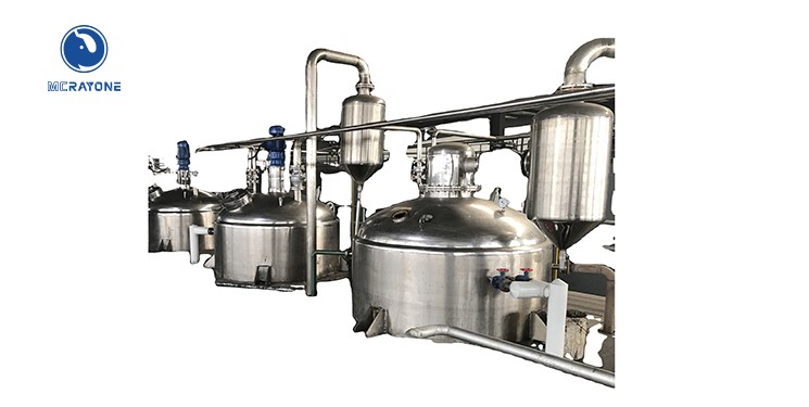máquina de refinación de aceite de girasol