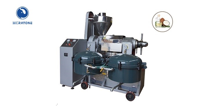máquina de prensa de aceite de coco