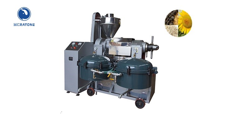 Prensa de aceite todo en uno con filtrado controlado por temperatura de semilla de girasol